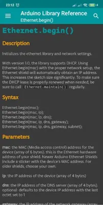 Arduino Library Reference android App screenshot 5